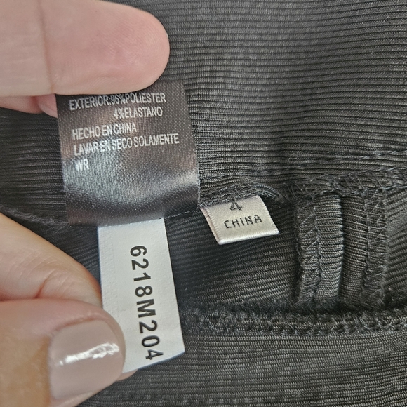 KATHERINE KELLY Stripped Texture Black Slacks - Picture 8 of 9